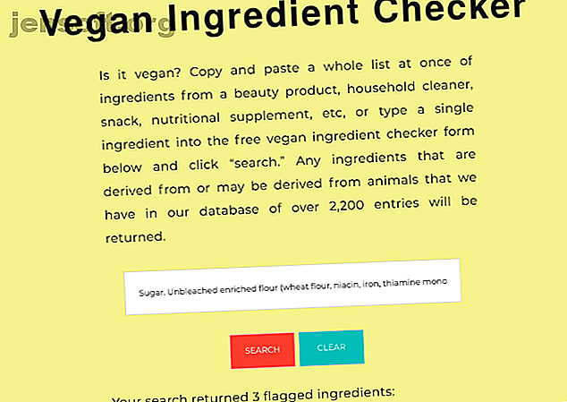Utilisez Double Check Vegan pour vérifier si la liste des ingrédients est végétalienne.