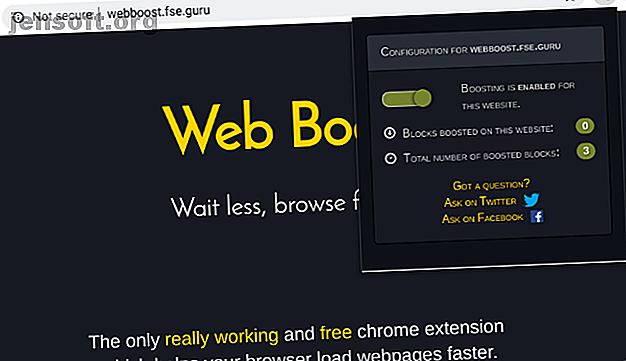 Web Boost pour Chrome précharge les blocs de construction pour charger les pages plus rapidement