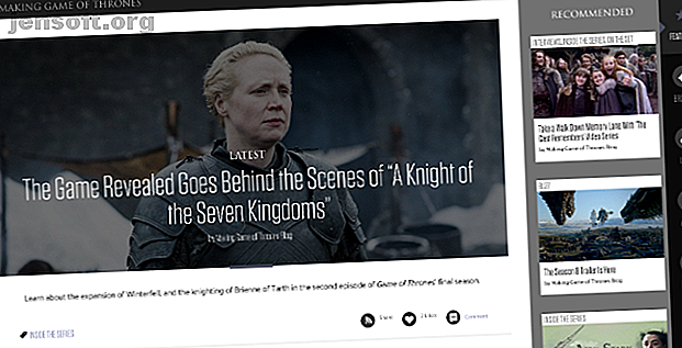 Making Game of Thrones, le blog officiel de GoT consacré aux informations cachées dans les coulisses, est un joyau inédit