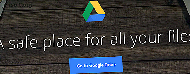 Écran d'accueil de Google Drive
