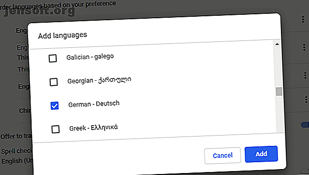 Ajouter des langues à Google Chrome.