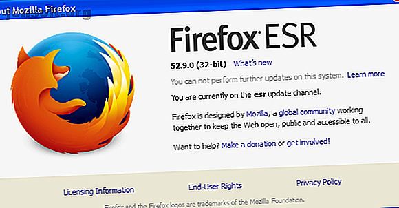 Firefox Windows XP non pris en charge