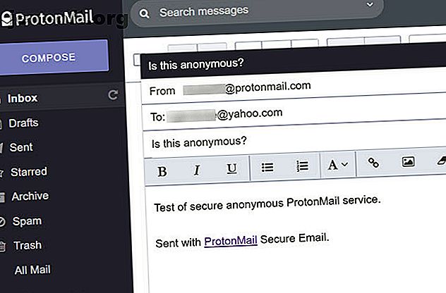 Interface de messagerie ProtonMail