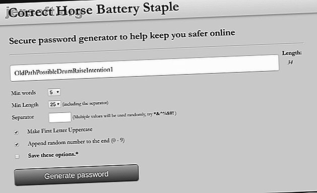 Correct Horse Battery Staple est un générateur de mot de passe en ligne basé sur la méthode BD XKCD