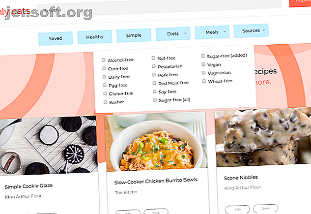 Only Eats propose actuellement les recettes les plus populaires du Web, avec des informations nutritionnelles