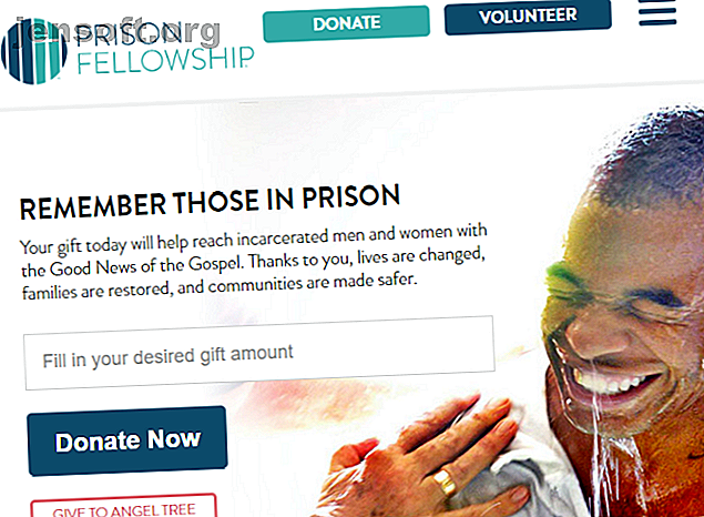 faire un don à l'organisation de la prison de la prison