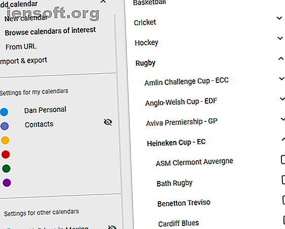 Comment télécharger des rencontres sportives pour Google Agenda google calendar équipes sportives