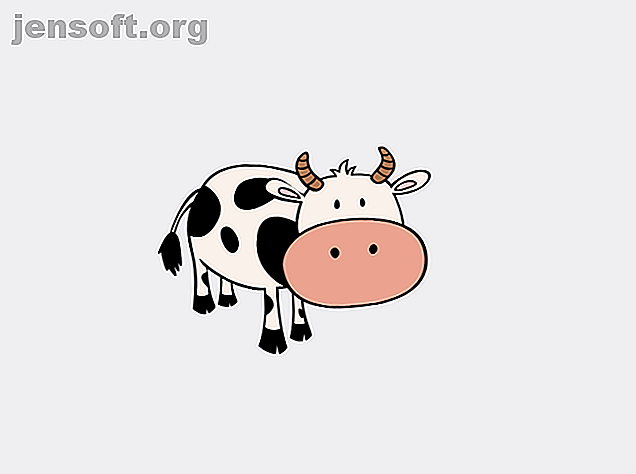 Capture d'écran du site Web Find the Invisible Cow