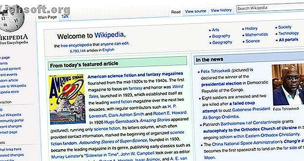 Capture d'écran Wikipedia