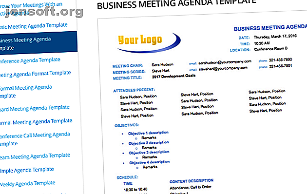 Téléchargez des modèles d'agenda de réunion gratuits pour Word ou Google Docs à partir de Smartsheet