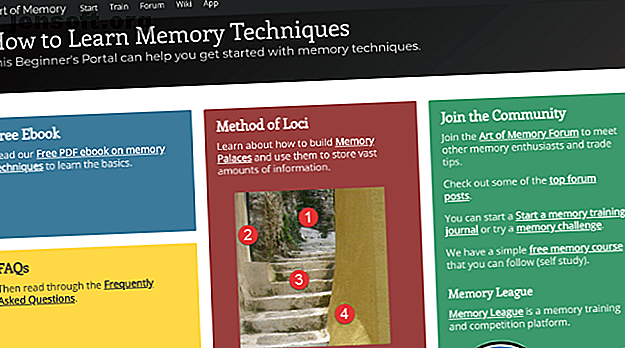 Art of Memory propose des guides pour tous les types de techniques de mémoire, avec le meilleur guide illustré pour la méthode Method of Loci.