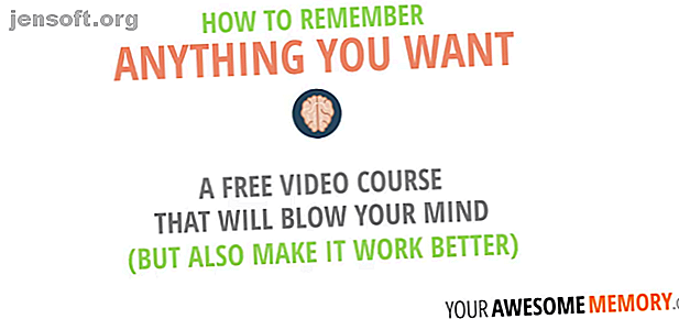 Bill Powell de Your Awesome Memory propose un cours vidéo gratuit sur les outils de mémoire essentiels