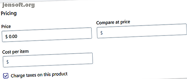 Options de prix des produits Shopify