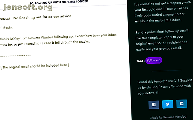 Reprendre Worded 'a 50 modèles gratuits pour les courriels en réseau
