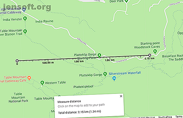 google maps distance entre deux points