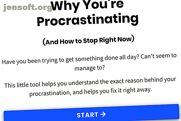 Pourquoi je procrastine est une application Web qui met l'équation de procrastination dans un quiz amusant