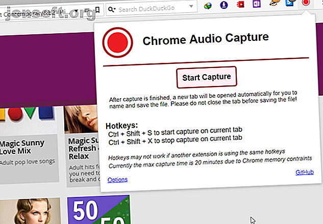 extension de capture audio chrome pour chrome