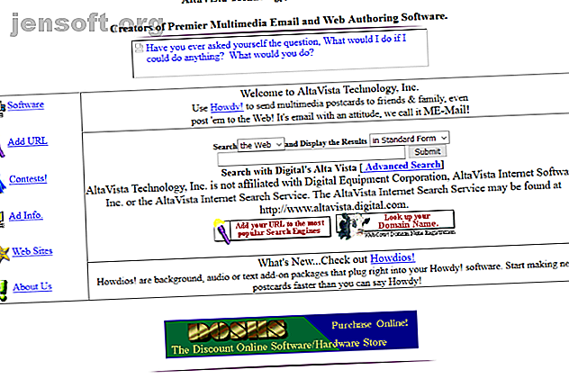 Capture d'écran d'AltaVista en 1997