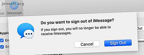 Déconnexion d'iMessage sur macOS