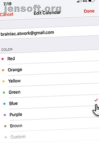 Calendriers Google synchronisés avec un code de couleur
