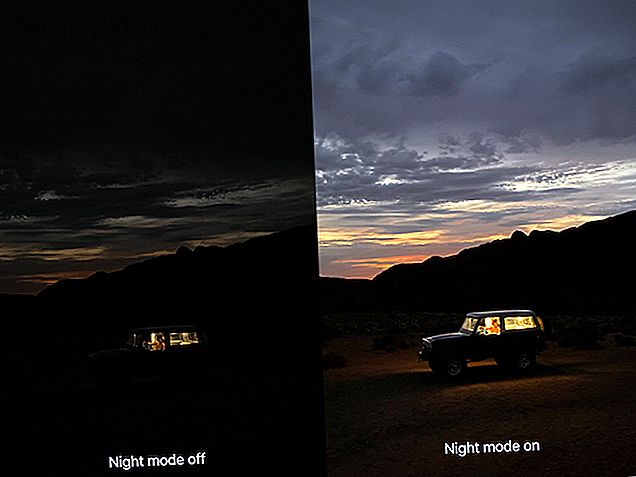 Photos avec et sans mode nuit, prises sur iPhone 11