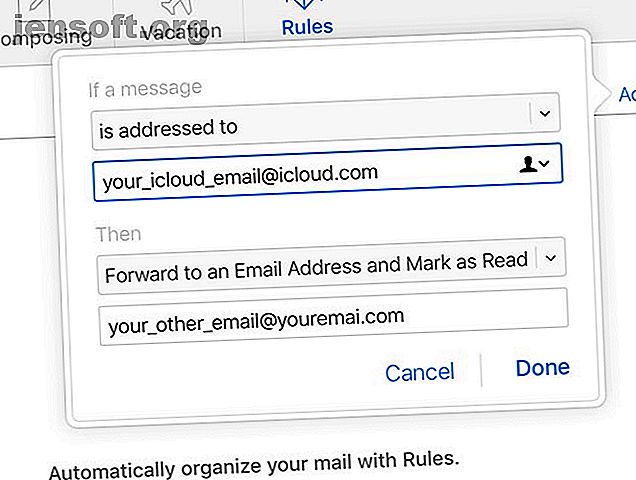 iCloud Mail Forwarding