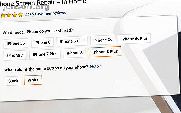 Capture d'écran de réparation iPhone de Amazon Home Services