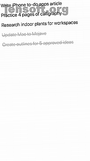 Vous avez besoin d'une application de liste de tâches pour votre iPhone, mais vous voulez rester simple?  Voici quelques applications de liste de tâches minimalistes pour iOS.