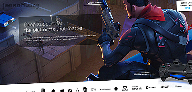 Plateformes prises en charge par la publicité sur le site Web d'Unreal Engine