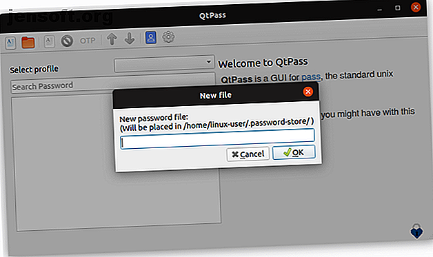 Gestionnaire de mots de passe QtPass sur Ubuntu Linux