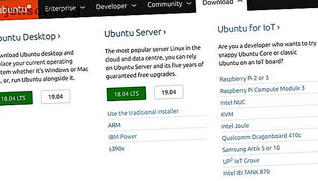 Téléchargement du serveur Ubuntu sur le site Web Ubuntu