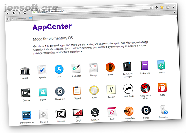 Applications AppCenter dans une fenêtre de navigateur sur elementaryOS "Juno"