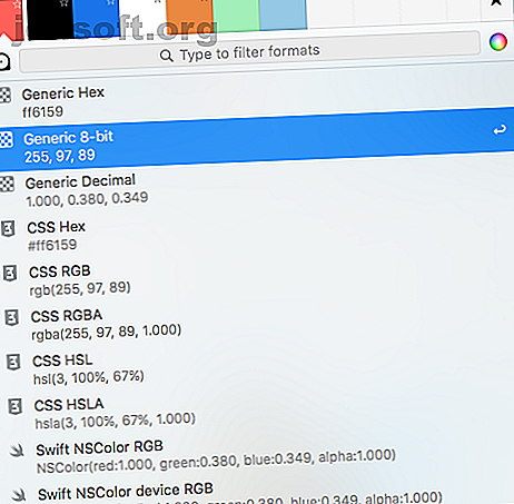 ColorSnapper 2 Color Pickers pour les formats Mac