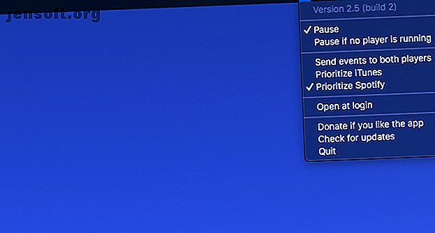 Barre de menu du transitaire de clé multimédia Mac
