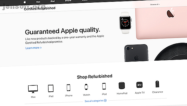 Site Web reconditionné certifié d'Apple