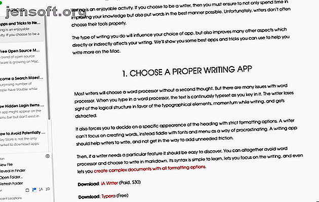 Hvis du skriver på din Mac, skal du kende disse top apps og tip til at hjælpe dig med at skrive mere effektivt.