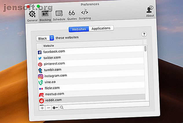 Har du problemer med å få gjort arbeid på Mac-en?  Prøv disse appene for å hjelpe deg med å kutte ut distraksjoner og få mer gjort på macOS.