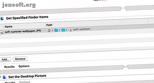 Application Automator pour définir une image de bureau spécifique sur Mac