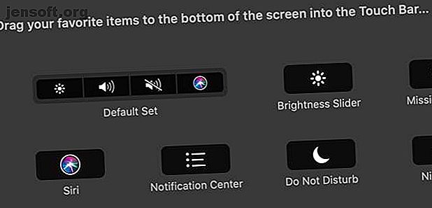 paramètres macOS Touch Bar