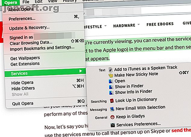 Le menu de services caché sur votre Mac est facile à oublier, mais il est vraiment utile lorsque vous comprenez ce qu’il peut faire.