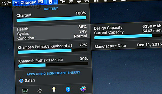 istat menus mac application d'économiseur de batterie