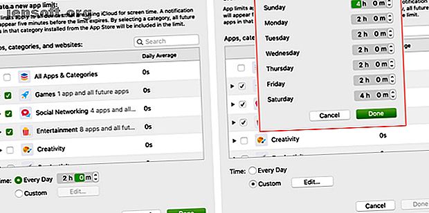 Screen Time App Limits sur Mac