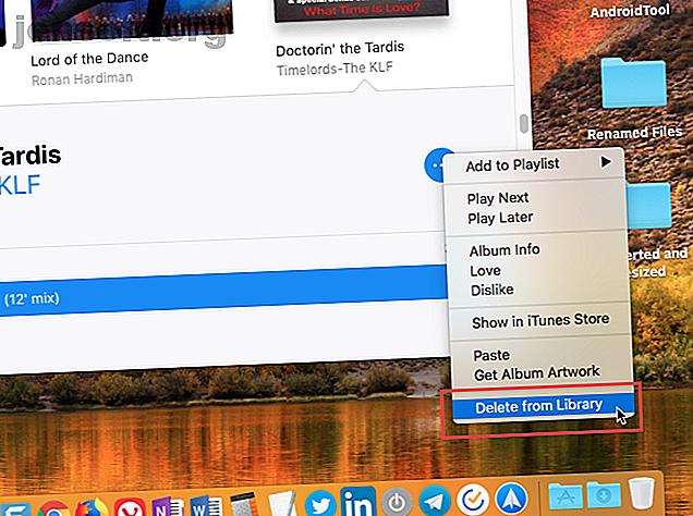 Supprimer un fichier audio dans iTunes sur Mac