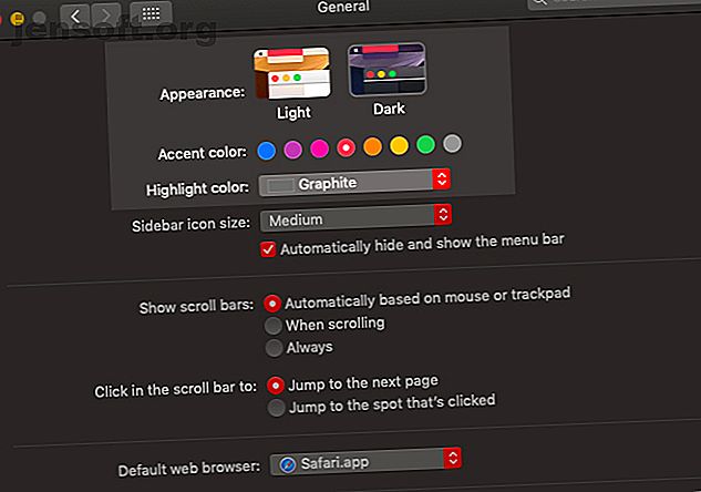mode sombre accent-and-highlight-settings-in-macos-mojave