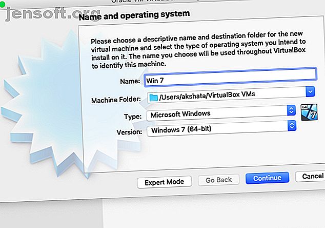 Configuration de Windows avec VirtualBox sur Mac