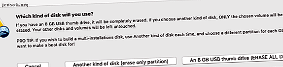 Options DiskMaker-X