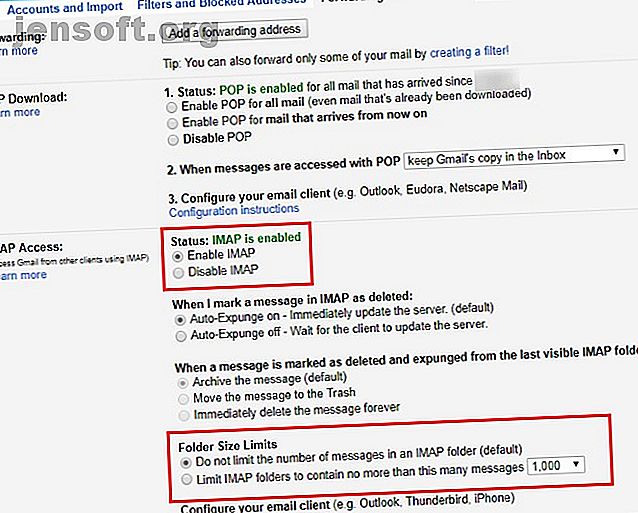 Vil du konfigurere Gmail til bruk i Microsoft Outlook?  Vi viser deg hvilke Gmail Outlook-innstillinger du trenger for dette oppsettet.