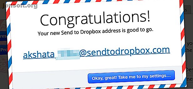Utilisez Envoyer à Dropbox pour recevoir des fichiers en pièces jointes