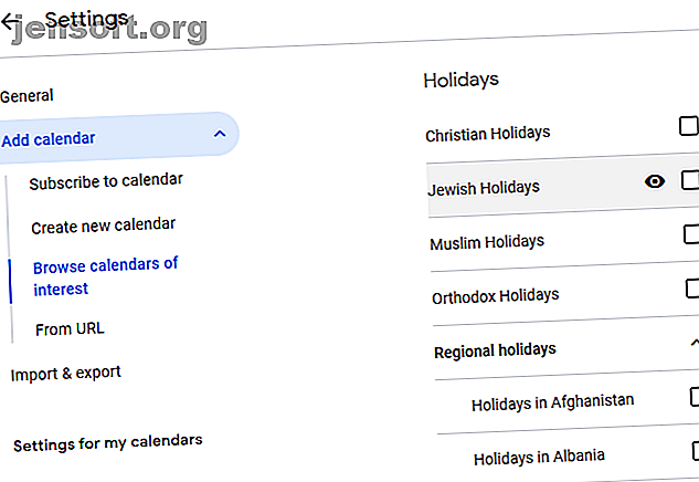 Tieni traccia di tutto nel tuo Google Calendar aggiungendo questi fantastici calendari extra.  Tieni traccia di sport, film e altro ancora.