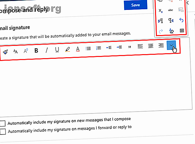 Formater une signature dans Outlook dans Office 365